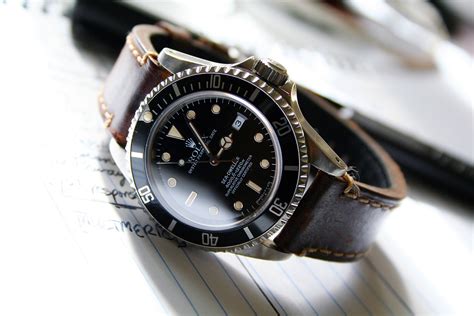 leather strap for rolex sea dweller|rolex sea dweller straps.